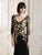 Alexander by Daymor - 765 Floral Embroidered Illusion Evening Dress In Black and Gold