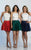 Dave & Johnny - A4524 Two-Piece Scalloped Lace A-Line Dress in Red and Blue