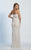 Dave & Johnny - A5293 Floral Embroidered Lace Dress in White