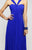 Ruched Mesh Empire Evening Dress 7672