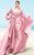 MNM Couture - 2332 Fabulous Balloon Sleeved Evening Gown in Pink