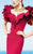 MNM Couture - 2346 Lavish Leaves Ruffled Mermaid Gown in Pink and Red