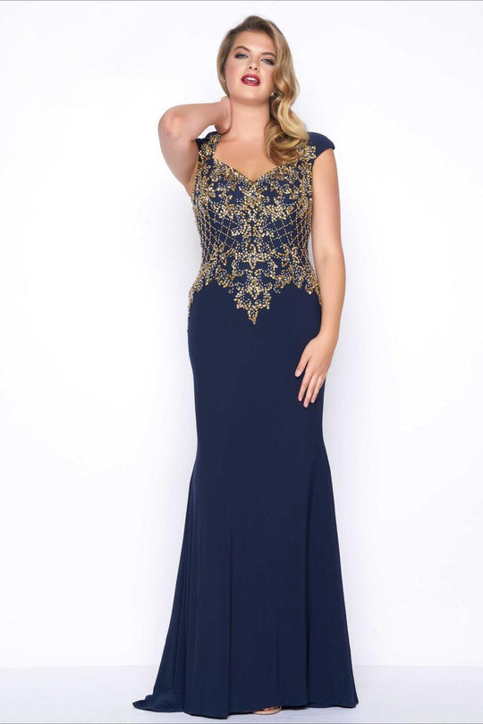 Mac Duggal - Fabulouss Style 77001F in Blue