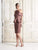 Daymor Couture - 770 Fitted Cocktail Dress with Peplum In Brown