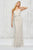 Angela and Alison - Full Lace Overlay Sheer Open Back Long Prom Dress 771018 in White