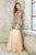 Angela and Alison - Multi-colored Embroidery Detailed Mermaid Gown 771023