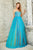 Angela and Alison - Charming Laced and Tulle Strapless Ball Gown 771091 in Blue