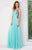 Angela and Alison - Daring Multi-Colored Embroidery Sweetheart A-line Chiffon Dress 771141in Green