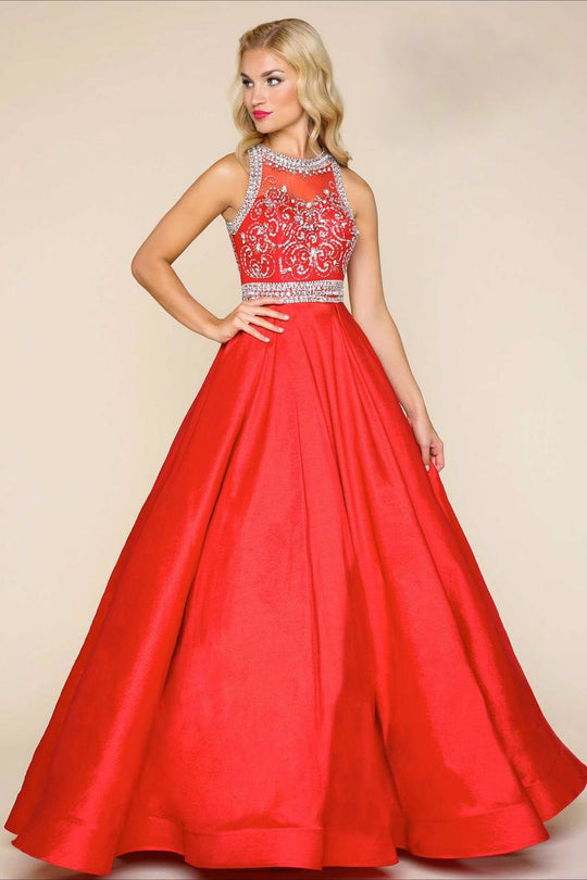 Mac Duggal - Ball Gowns Style 77120H in Red