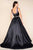 Mac Duggal - 77121H Ball Gowns Style in Black and Multi-Color
