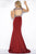Cassandra Stone - V Neck Gown Style 77144A in Red