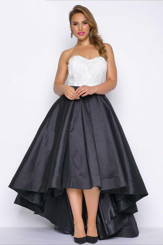 Mac Duggal - Fabulouss Style 77188F in Black and White