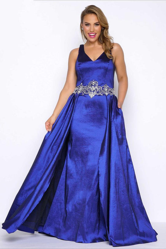 Mac Duggal - Fabulouss Style 77196F in Blue