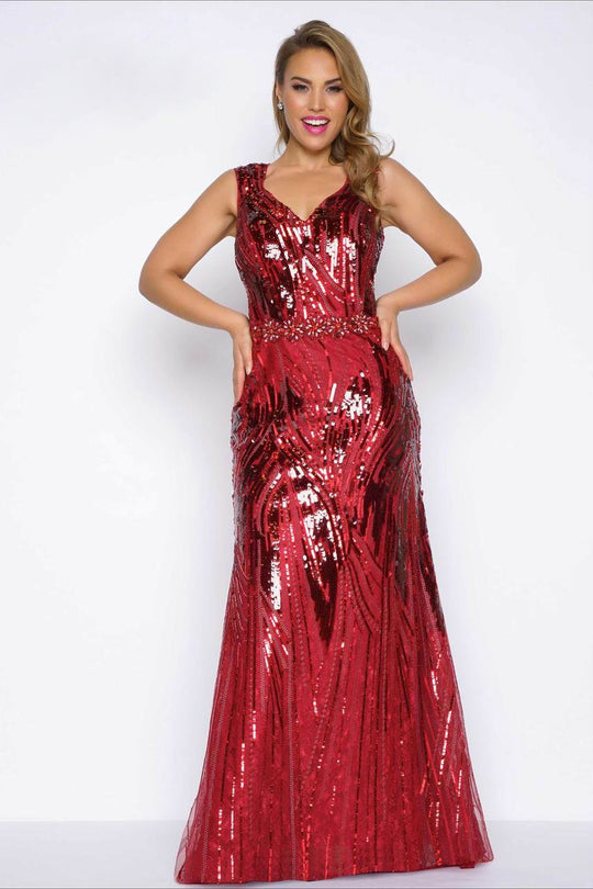 Mac Duggal - Fabulouss Style 77197F in Red