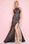Mac Duggal - 77246L Flash Style in Black and Neutral