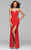 7727 Jersey Halter Prom Dress with Rhinestone Detail