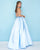 Mac Duggal - 77328H High Halter Neck Beaded Ballgown In Blue