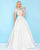 Mac Duggal - 77329H Two-Piece Short Sleeves Beaded Ballgown In White