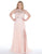 Mac Duggal - 77352F Embellished Halter Neck A-line Dress In Pink