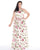 Mac Duggal - 77354F High Neck Floral Embellished Gown In White and Floral
