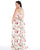 Mac Duggal - 77354F High Neck Floral Embellished Gown In White and Floral