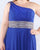 Mac Duggal Fabulouss - 77371F Beaded One Shoulder Chiffon A-line Dress In Blue