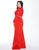 Mac Duggal - 77383F Embellished Illusion Jewel Sheath Dress In Red