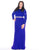 Mac Duggal - 77383F Embellished Illusion Jewel Sheath Dress In Blue