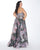 Mac Duggal - 77390F Floral Print Strapless A-line Gown In Floral and Multi-Color
