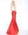 Cassandra Stone - 77408A Two Piece Rose Embroidered Mermaid Gown In White and Red