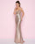 Mac Duggal - 77427L Strapless Sweetheart Sequined Gown In Neutral