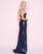 Mac Duggal - 77427L Strapless Sweetheart Sequined Gown In Blue