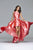 7752 High Low Frosted Satin Evening Dress