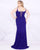 Mac Duggal Fabulouss - 77524F Embellished Scoop Neck Trumpet Dress In Purple