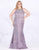 Mac Duggal Fabulouss - 77543F Sequined Halter Neck Trumpet Dress In Silver