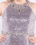 Mac Duggal Fabulouss - 77543F Sequined Halter Neck Trumpet Dress In Silver