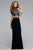 Faviana - 7757 Two-Piece Sheer High Halter Lace Gown