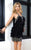 MNM Couture - 5669 Ruffled Halter Sheath Dress In Black