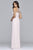 7774 Chiffon Illusion Evening dress with Keyhole back