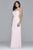 7774 Chiffon Illusion Evening dress with Keyhole back