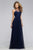 7774 Chiffon Illusion Evening dress with Keyhole back