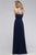 7774 Chiffon Illusion Evening dress with Keyhole back