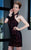 MNM Couture - 5818 Pinstriped Bolero Halter Dress In Red