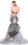 MNM Couture - 7781 Bedazzled Sweetheart Mermaid Dress  in Silver