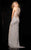 SCALA - 48665 High Neck Sequins Prom Dress with Side Slit
