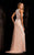SCALA - 48665 High Neck Sequins Prom Dress with Side Slit