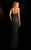 SCALA - 48674 Sweetheart Beaded Prom Dress with Front Slit