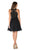 Poly USA - 7794 Embroidered Illusion Halter Chiffon A-line Dress