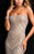 SCALA - 48705 Strapless Beaded Prom Dress with Side Slit