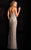 SCALA - 48705 Strapless Beaded Prom Dress with Side Slit